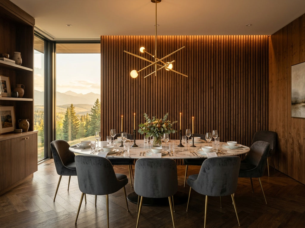 Shaughnessy XL Walnut Acoustic Wall Panel — 106 × 43 in ( 270 cm x 110 cm )