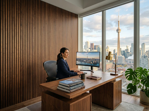 Shaughnessy XL Walnut Acoustic Wall Panel — 106 × 43 in ( 270 cm x 110 cm )