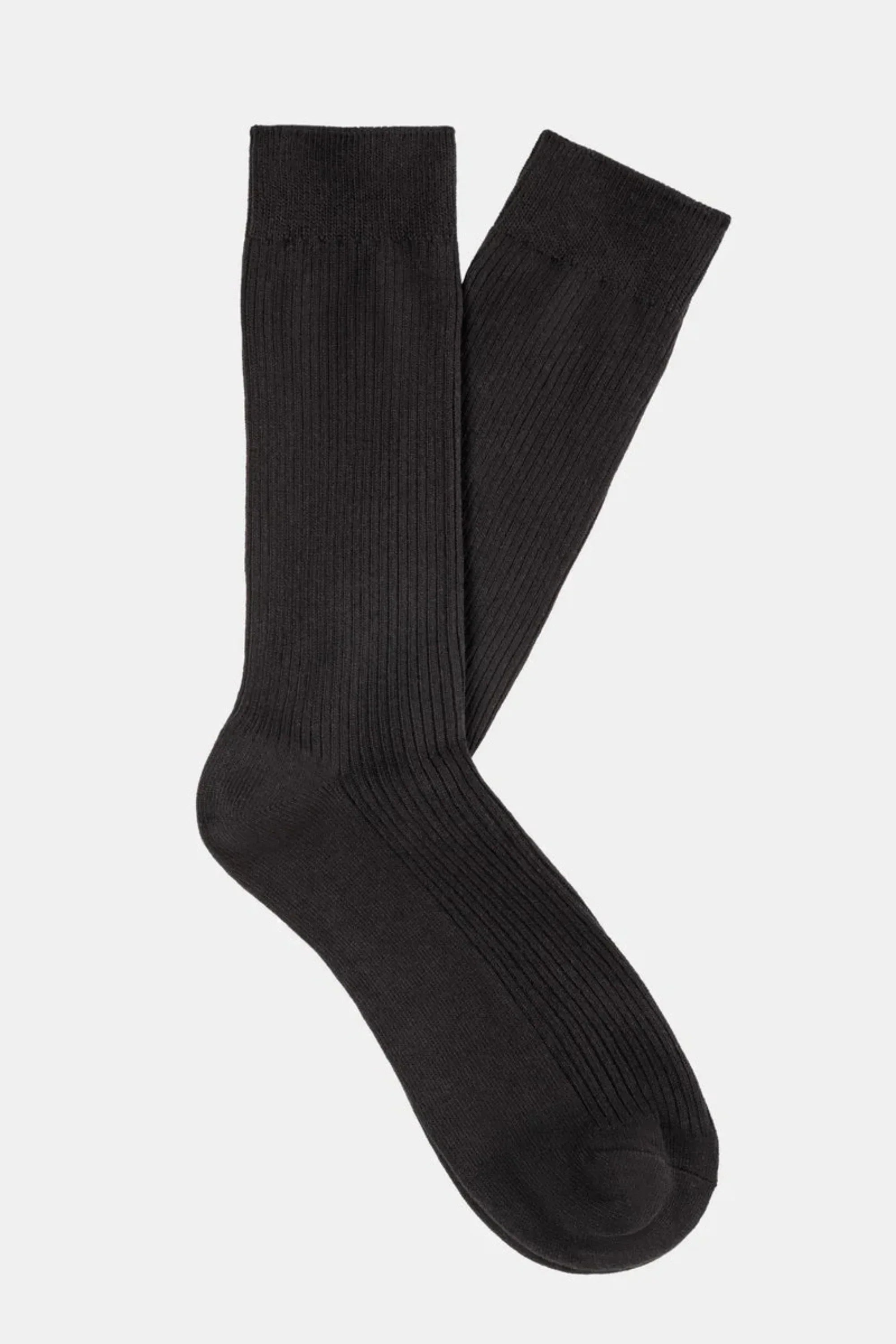 ALPHA RIBBED MID SOCKS