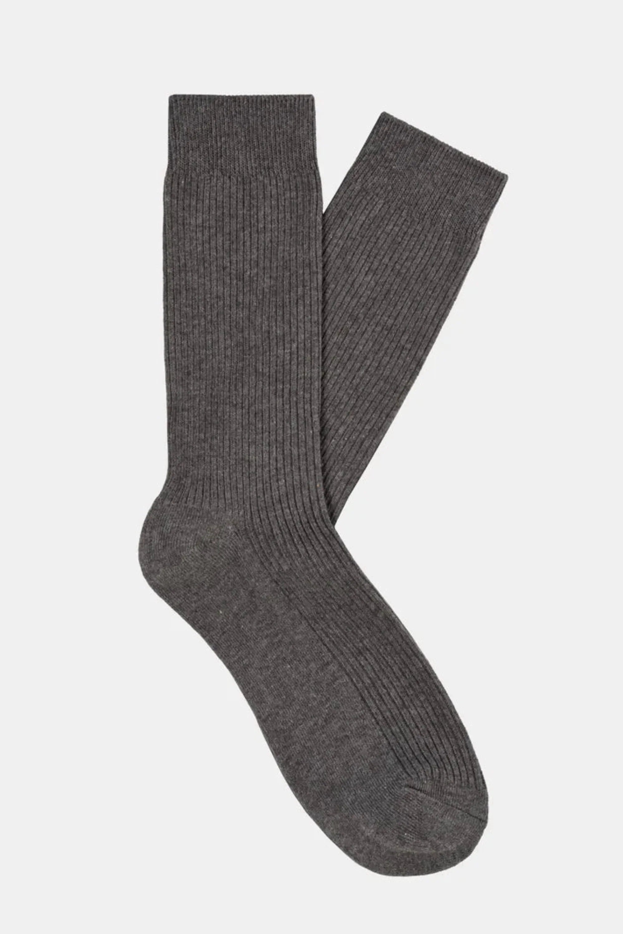 ALPHA RIBBED MID SOCKS