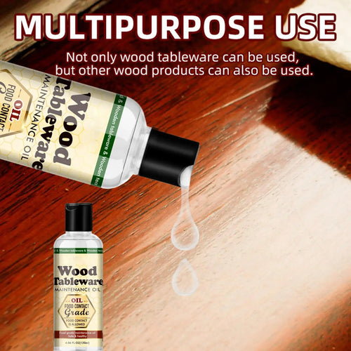 Wood Conditioner Oil Food-Safe Maintenance Oil For Cutting Boards & Furniture, Wooden Tableware Care, Water & Stain Protection