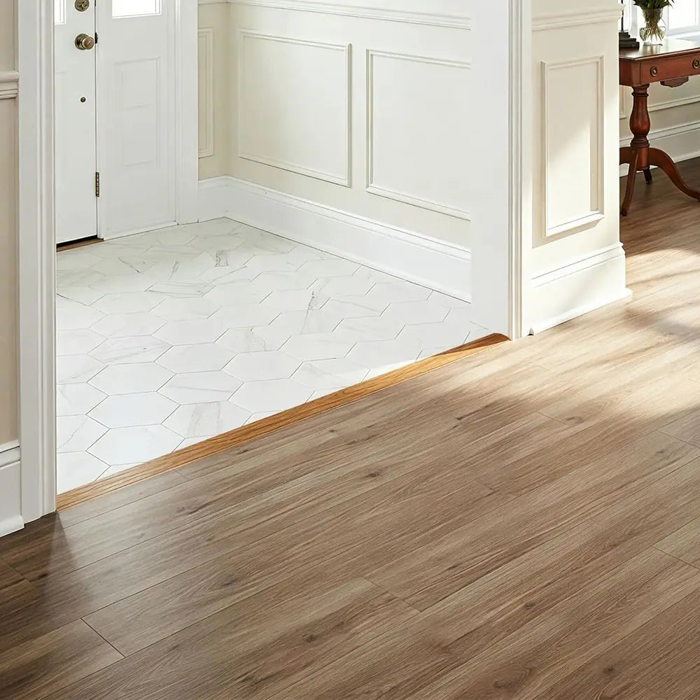 Wood Like Self Adhesive Floor Transition Strip PVC Material Insect Proof Door Seal Waterproof Windproof