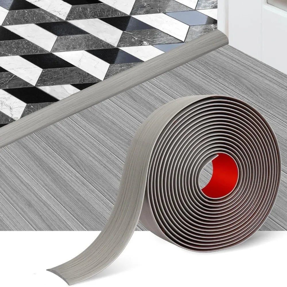Wood Like Self Adhesive Floor Transition Strip PVC Material Insect Proof Door Seal Waterproof Windproof