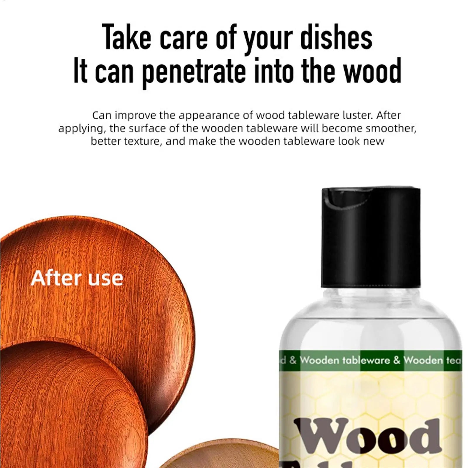 Wood Conditioner Oil Food-Safe Maintenance Oil For Cutting Boards & Furniture, Wooden Tableware Care, Water & Stain Protection