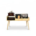 Wood Record Player Stand, Plywood Panel Style Cabinet, Modern Living Room Furniture, Custom Home Furniture, Heavy Duty Console