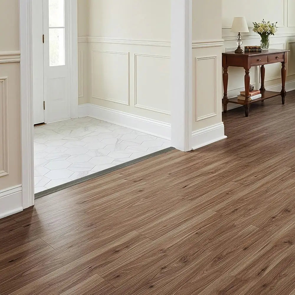 Wood Like Self Adhesive Floor Transition Strip PVC Material Insect Proof Door Seal Waterproof Windproof